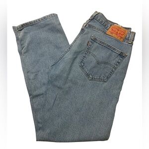 Levi's 505 Men's Classic Light Blue Straight Denim Jeans. Pre- Owned 32x30